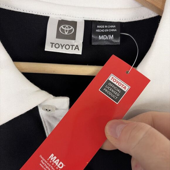 Toyota Supra Long Sleeve Rugby Polo Vintage Style Official Licensed Medium NWT - Picture 4 of 6